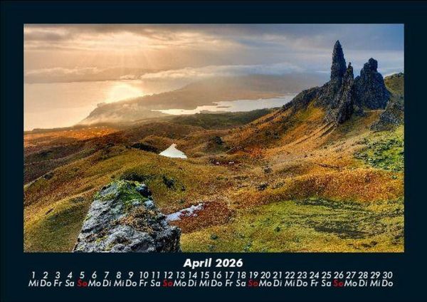 Produktbild: Landschaftskalender 2026 Fotokalender DIN A5