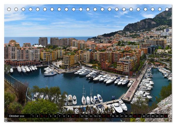 Produktbild: Riviera und Mehr - Nizza, Cannes, San Remo, Monaco (Tischkalender 2026 DIN A5 quer), CALVENDO Monatskalender