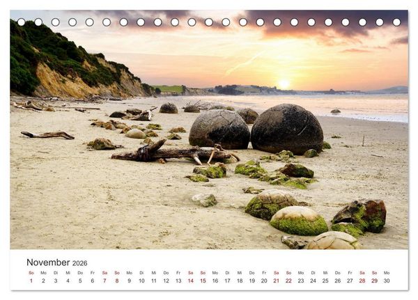 Produktbild: Neuseeland Trauminsel im S&uuml;dpazifik (Tischkalender 2026 DIN A5 quer), CALVENDO Monatskalender