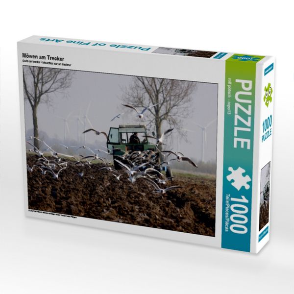 Produktbild: CALVENDO Puzzle M&ouml;wen am Trecker | 1000 Teile Lege-Gr&ouml;&szlig;e 64x48cm Foto-Puzzle f&uuml;r gl&uuml;ckliche Stunden
