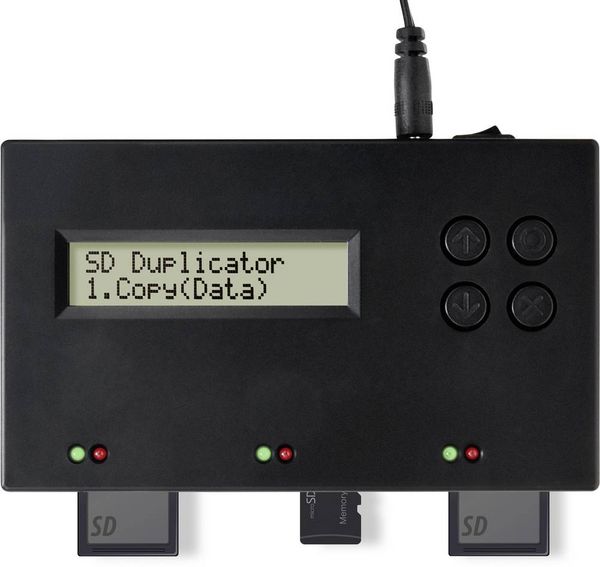 Produktbild: Renkforce RF-SDD-300 Speicherkarten-Kopierstation SD, SDHC, SDXC, microSD, microSDHC, microSDXC mit L&ouml;schfunktion
