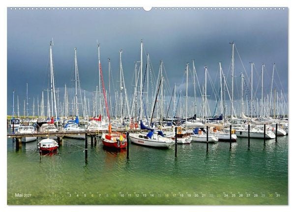 Produktbild: YACHTH&Auml;FEN AN DER OSTSEE (Wandkalender 2027 DIN A2 quer), CALVENDO Monatskalender