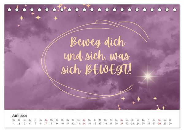 Produktbild: Lass Freude dein Kompass sein (Tischkalender 2026 DIN A5 quer), CALVENDO Monatskalender