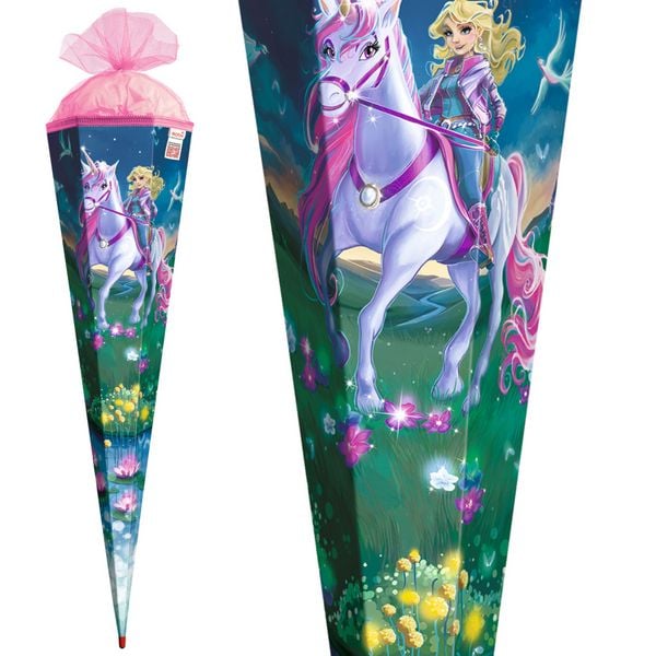 Produktbild: Motivschult&uuml;te, Magische Einhornreiterin, 85 cm