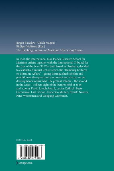 Produktbild: The Hamburg Lectures on Maritime Affairs 2009 & 2010