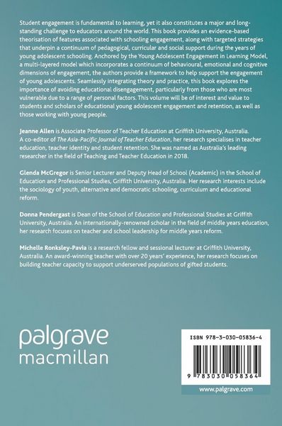 Produktbild: Young Adolescent Engagement in Learning