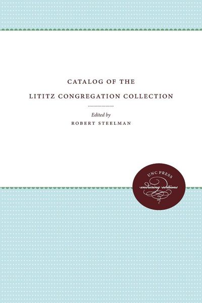 Produktbild: Catalog of the Lititz Congregation Collection