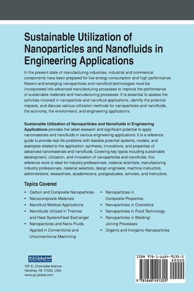 Produktbild: Sustainable Utilization of Nanoparticles and Nanofluids in Engineering Applications