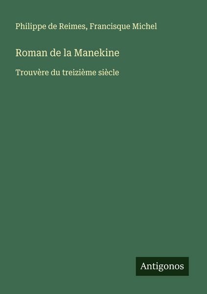 Produktbild: Roman de la Manekine