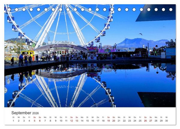 Produktbild: Luzern, die Stadt im Zentrum der Schweiz (Tischkalender 2026 DIN A5 quer), CALVENDO Monatskalender