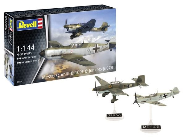 Produktbild: Modellbau Model Set Messerschmitt Bf109E & Ju87B Stuka