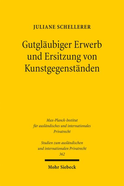 Produktbild: Gutgl&auml;ubiger Erwerb und Ersitzung von Kunstgegenst&auml;nden