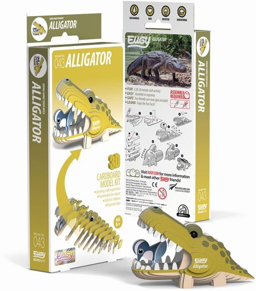 Produktbild: EUGY - 3D Bastelset Alligator