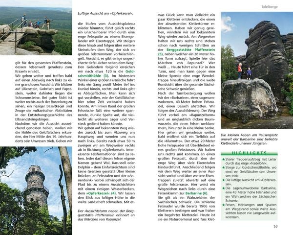 Produktbild: ROTHER Wanderbuch ErlebnisWandern mit Kindern Elbsandsteingebirge