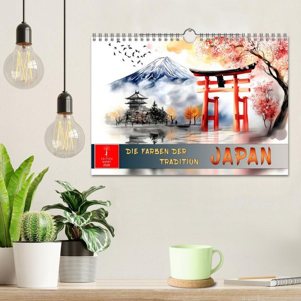 Produktbild: Japan - die Farben der Tradition (Wandkalender 2026 DIN A4 quer), CALVENDO Monatskalender