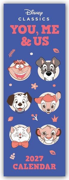 Produktbild: Disney Classics &ndash; You, Me and Us 2027 &ndash; Slimline-Kalender