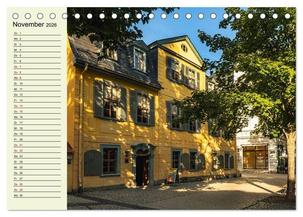 Produktbild: Weimar - Mit Plan durch das Jahr (Tischkalender 2026 DIN A5 quer), CALVENDO Monatskalender