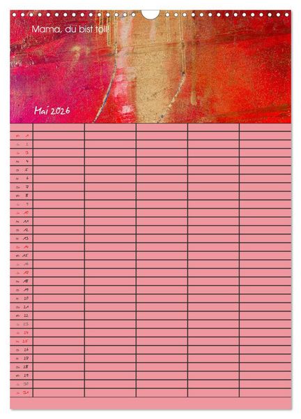 Produktbild: Gl&uuml;ckstage (Wandkalender 2026 DIN A3 hoch), CALVENDO Monatskalender