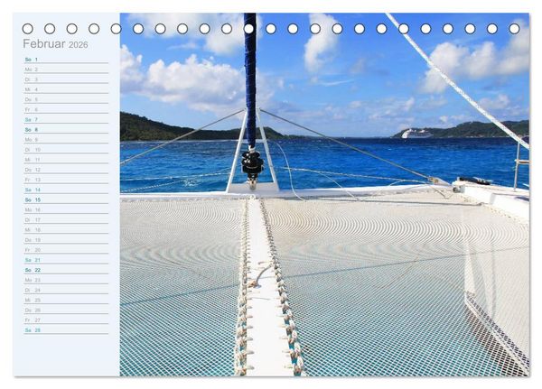 Produktbild: Katamaran-Tour (Tischkalender 2026 DIN A5 quer), CALVENDO Monatskalender