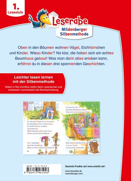 Produktbild: Leserabe mit Mildenberger Silbenmethode - Baumhausgeschichten