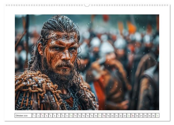 Produktbild: Die Abenteuer der Wikinger (hochwertiger Premium Wandkalender 2026 DIN A2 quer), Kunstdruck in Hochglanz