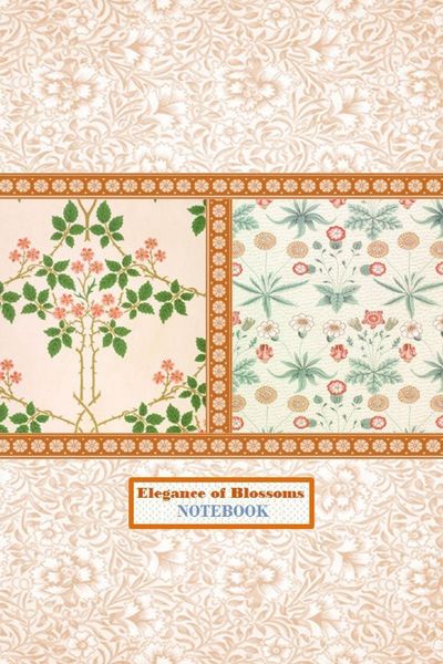 Produktbild: Elegance of Blossoms NOTEBOOK [ruled Notebook/Journal/Diary to write in, 60 sheets, Medium Size (A5) 6x9 inches]