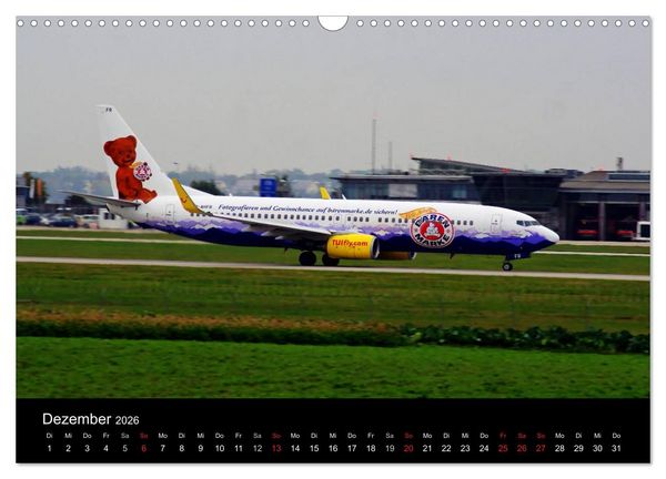 Produktbild: Giganten der L&uuml;fte am Airport Stuttgart (Wandkalender 2026 DIN A3 quer), CALVENDO Monatskalender