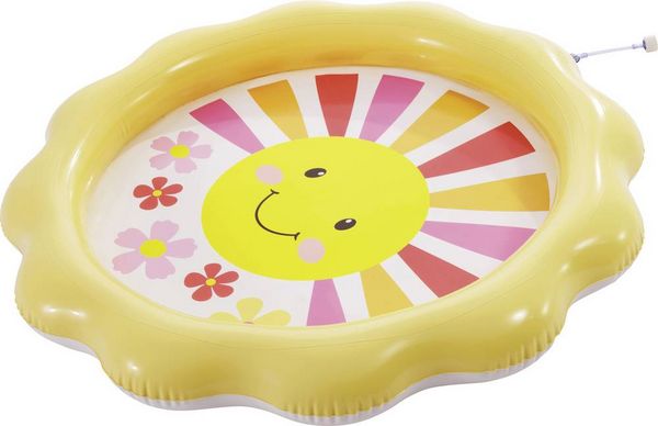 Produktbild: Intex Der &bdquo;Sunny Rays Spray Pool&ldquo; bietet mit integriertem Wasserspr&uuml;her und fr&ouml;hlichem Sonnendesign erfrischenden Badespa&szlig; f&uuml;r