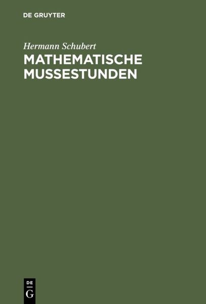 Produktbild: Mathematische Mu&szlig;estunden