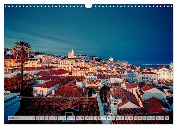 Produktbild: Lissabon Stadtansichten (Wandkalender 2026 DIN A3 quer), CALVENDO Monatskalender