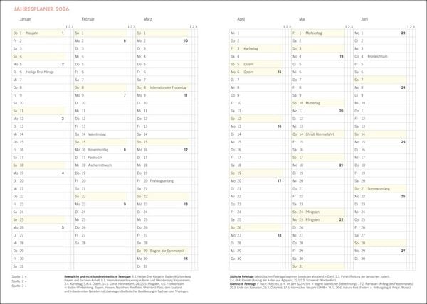 Produktbild: Lady Terminkalender A6 2026