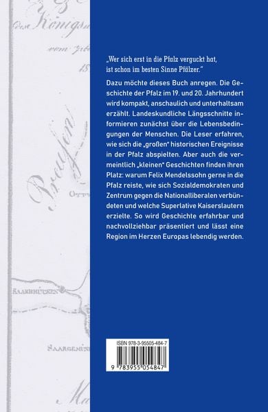 Produktbild: Pfälzische Geschichte im 19. und 20. Jahrhundert