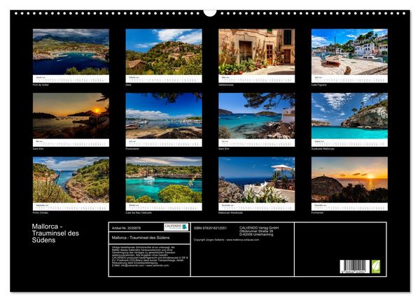 Produktbild: Mallorca - Trauminsel des S&uuml;dens (Wandkalender 2026 DIN A2 quer), CALVENDO Monatskalender