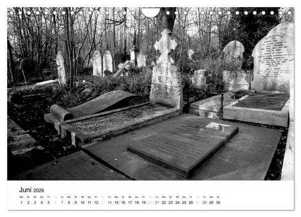 Produktbild: Highgate Cemetery London (Wandkalender 2026 DIN A4 quer), CALVENDO Monatskalender