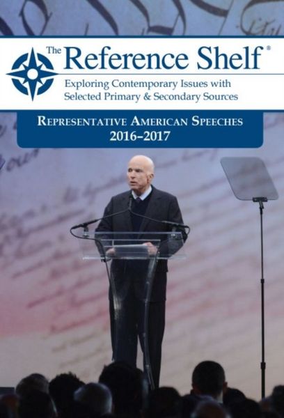 Produktbild: Reference Shelf: Representative American Speeches, 2016-201