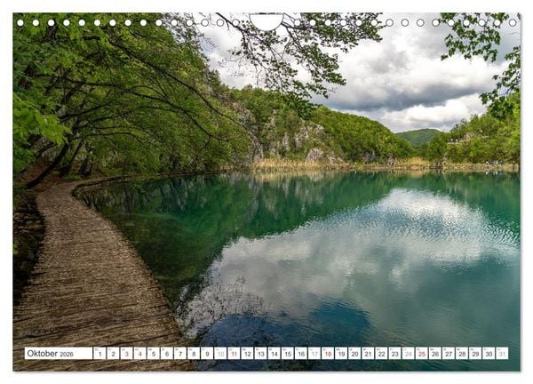 Produktbild: Welterbe in Kroatien - Plitvicer Seen (Wandkalender 2026 DIN A4 quer), CALVENDO Monatskalender