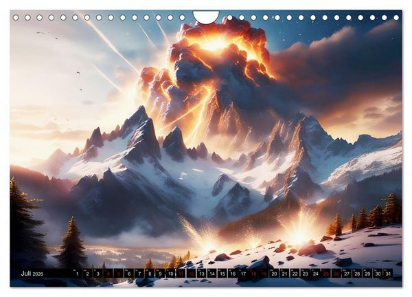 Produktbild: Erde - Blauer &Uuml;berlebensk&uuml;nstler (Wandkalender 2026 DIN A4 quer), CALVENDO Monatskalender