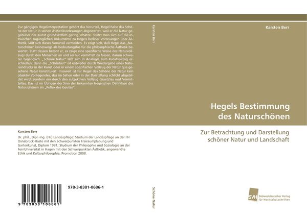 Produktbild: Hegels Bestimmung des Natursch&ouml;nen