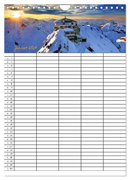 Produktbild: Dein Berge Kalender (Wandkalender 2026 DIN A4 hoch), CALVENDO Monatskalender