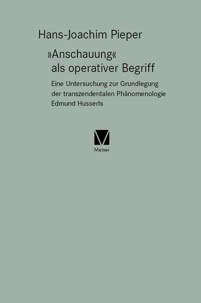 Produktbild: &raquo;Anschauung&laquo; als operativer Begriff