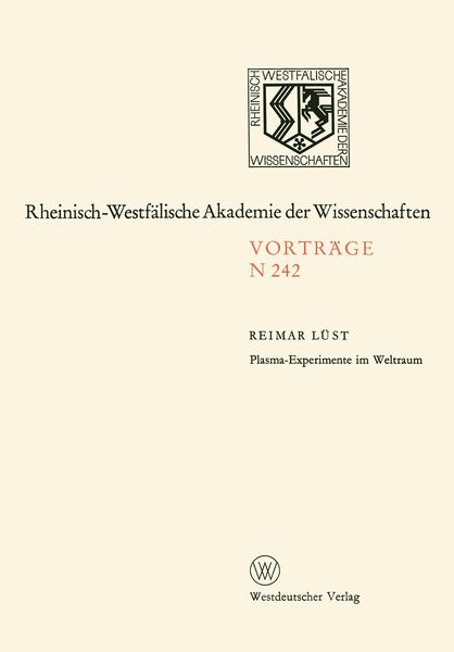Produktbild: Plasma-Experimente im Weltraum