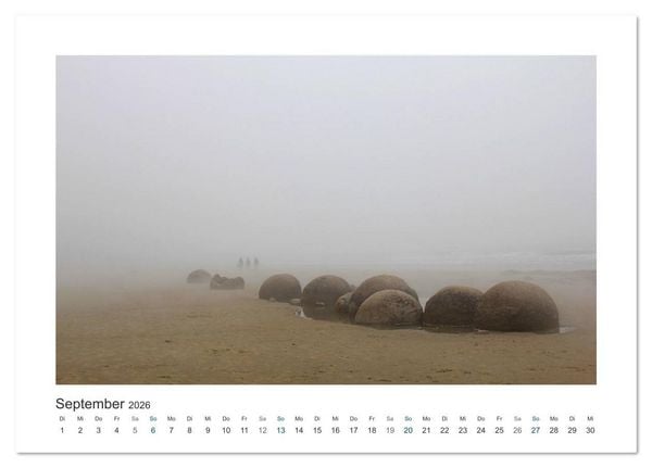 Produktbild: Neuseeland - unterwegs im Land der Kiwis (Tischkalender 2026 DIN A5 quer), CALVENDO Monatskalender