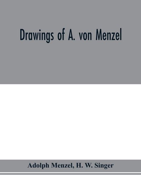 Produktbild: Drawings of A. von Menzel