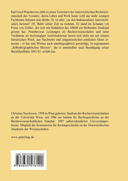 Produktbild: Ein oesterreichischer Jurist im Vormaerz