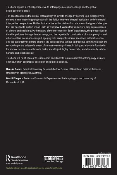 Produktbild: Building the Critical Anthropology of Climate Change
