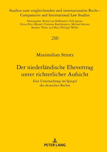 Produktbild: Der niederlaendische Ehevertrag unter richterlicher Aufsicht