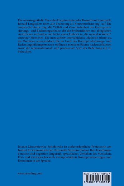 Produktbild: Zur individuell-subjektiven Pr&auml;gung der Bedeutung am Beispiel ausgew&auml;hlter Ess- und Trinkwaren