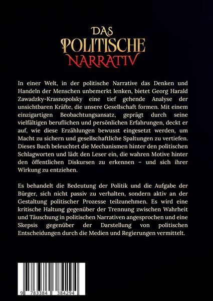 Produktbild: Das politische Narrativ