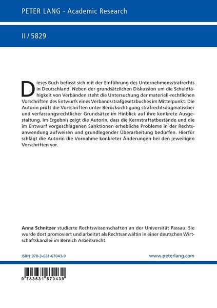 Produktbild: Der Entwurf eines Verbandsstrafgesetzbuches: Rechtspolitische Illusion oder zuk&uuml;nftige Rechtswirklichkeit?