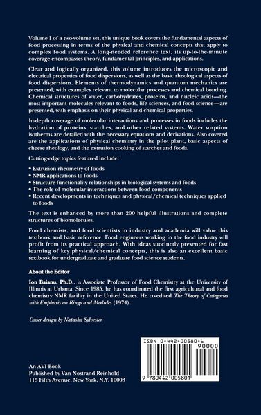 Produktbild: Physical Chemistry of Food Processes, Volume I: Fundamental Aspects